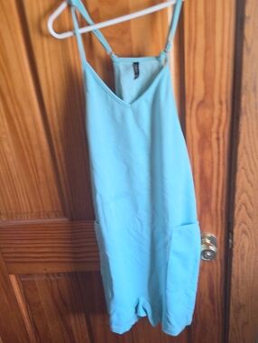 Lepunuo Light Blue Sleeveless Romper